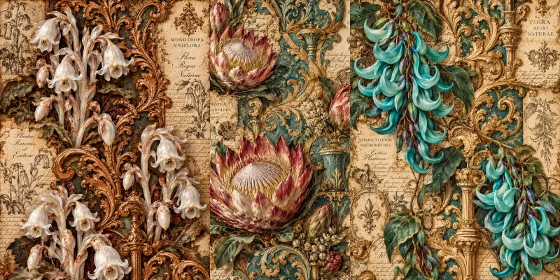 Luxury Baroque Floral Decoupage Papers