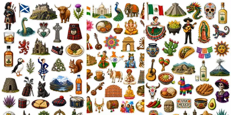 World Folklore Sticker Pack Generator generated by undefined