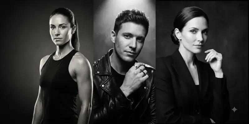 Monochromatic Studio Portraits generated by undefined