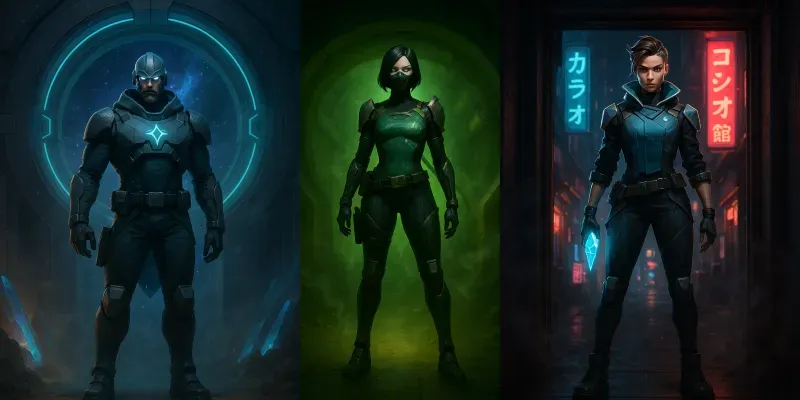 Valorant Entry Point Hero Posters generated by undefined