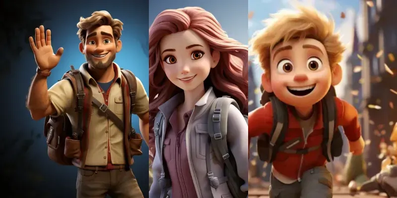 Animated Adventure Friends generated by undefined