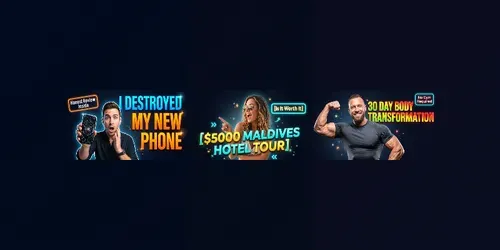 Viral YouTube Thumbnails generated by gemini-image