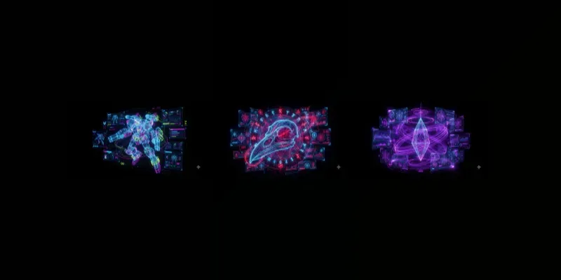 Futuristic Neon Hologram UI Kits generated by undefined