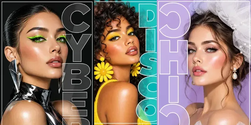 Bold Typography Fashion Portraits
