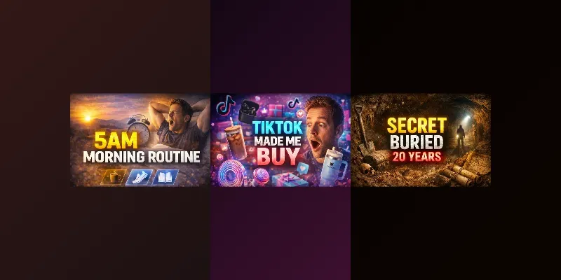 YouTube 3 Word Viral Thumbnails generated by undefined