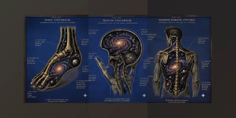 Cosmic Human Anatomy Vintage Art Bundles generated by undefined