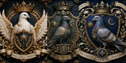 Aesthetic Pigeon Crest Generator generated by chatgpt-image