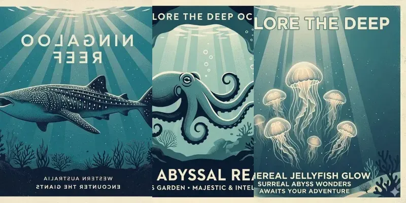 Vintage Nautical Travel Poster Art generated by undefined