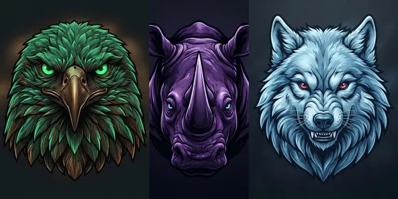 Animal Head Artwork Generator
