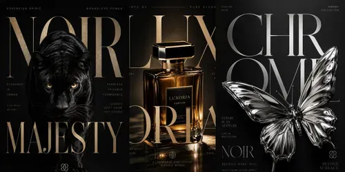 Luxury Typography Posters generated by chatgpt-image