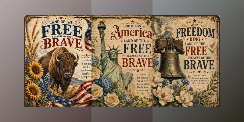 Americana Vintage Poster Art generated by undefined