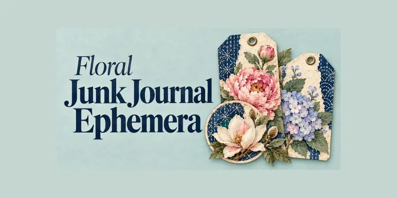 Floral Junk Journal Ephemera