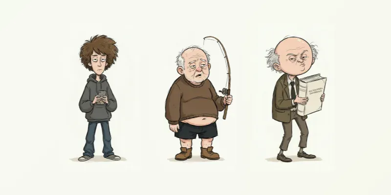 Quirky Cartoon Characters generated by undefined