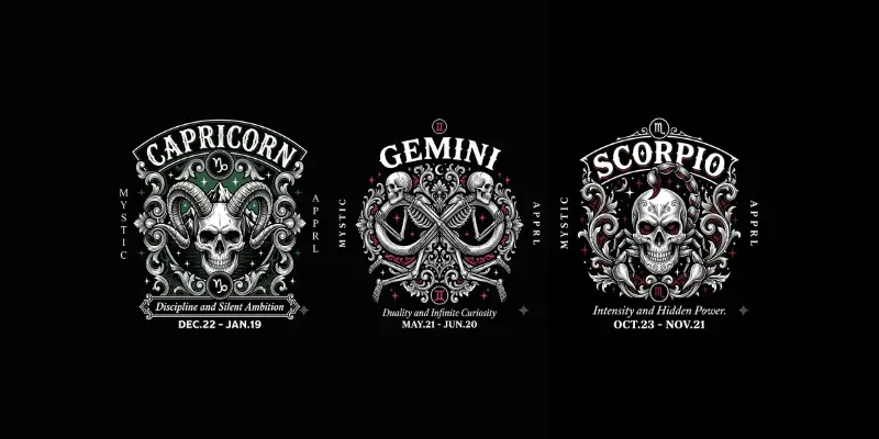 Vintage Occult Zodiac Sign Tshirts generated by undefined