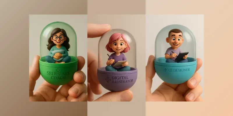 Work Life Mini Characters Capsule Trends generated by undefined