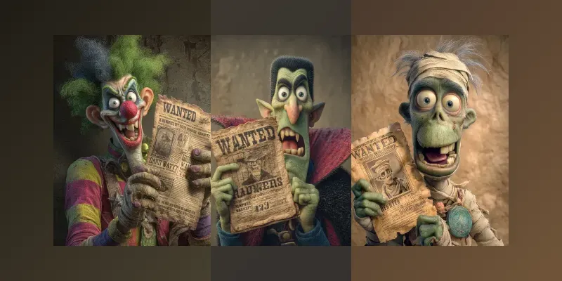 Goofy Halloween Outlaws generated by undefined