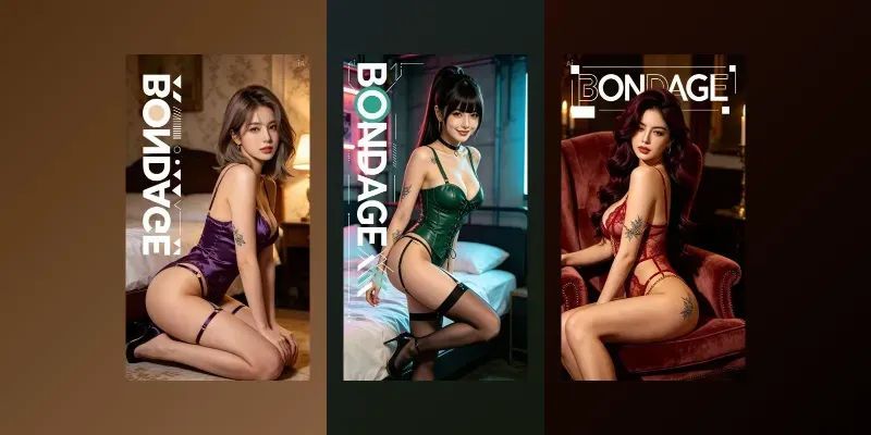 Bondage Lingerie Photoreal Woman generated by undefined