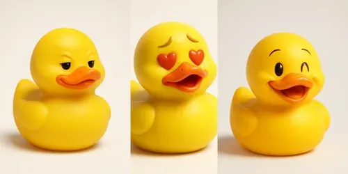 Classic Rubber Duck Emotions generated by chatgpt-image