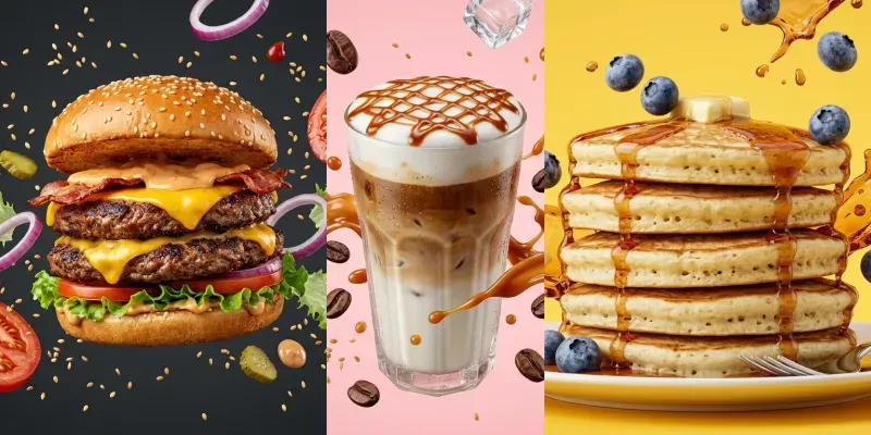 Floating Ingredients Food Photography generated by undefined