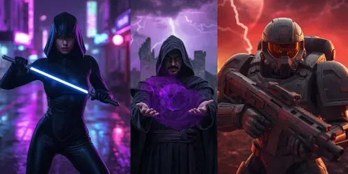 Video Game Character Art generated by leonardo