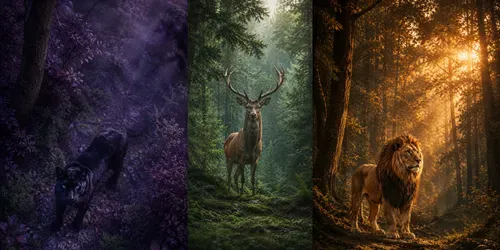Realistic Animal Wallpapers generated by chatgpt-image