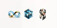 Luxury 3D Geometric Corporate Logos leonardo prompt mini thumbnail