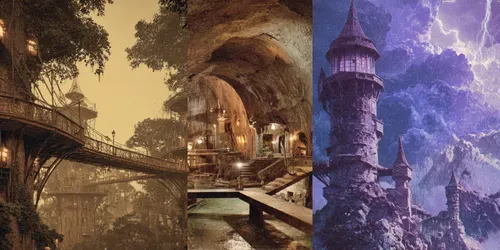 Fantasy Vintage Postcard Generator generated by midjourney