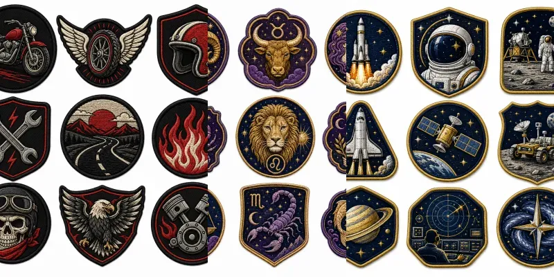 Retro Embroidered Patch Sets generated by undefined
