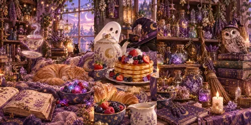 Witchy Morning Brews generated by chatgpt-image