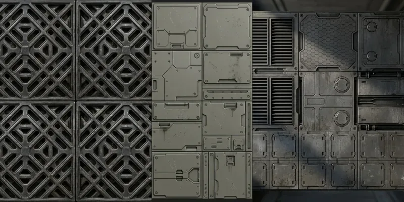 Scifi Panel Texture Atlas Systems generated by undefined