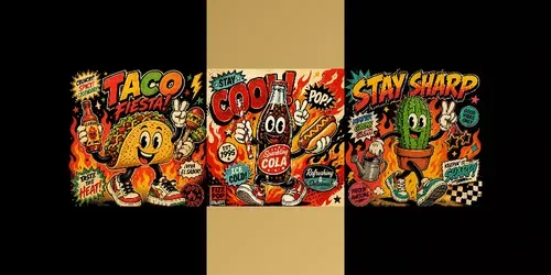 Retro Streetwear Mascot Illustrators generated by chatgpt-image