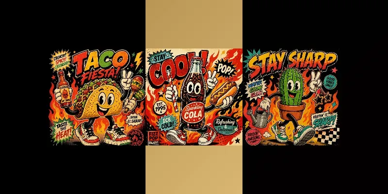 Retro Streetwear Mascot Illustrators generated by undefined