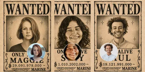 Vintage Pirate Bounty Wanted Posters generated by chatgpt-image
