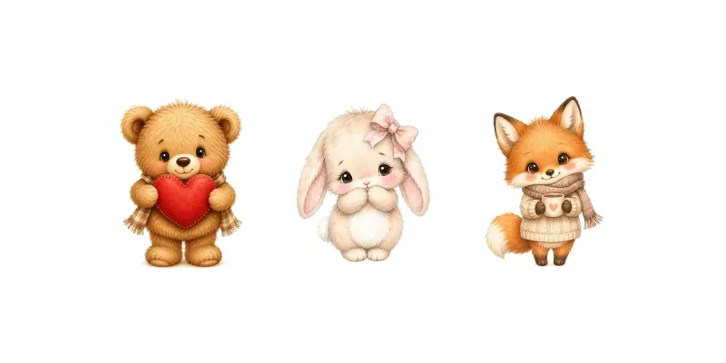 Fluffy Animal Clipart generated by undefined