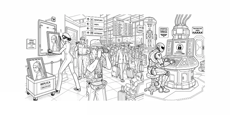 Secret Agent Missions Coloring Pages generated by undefined