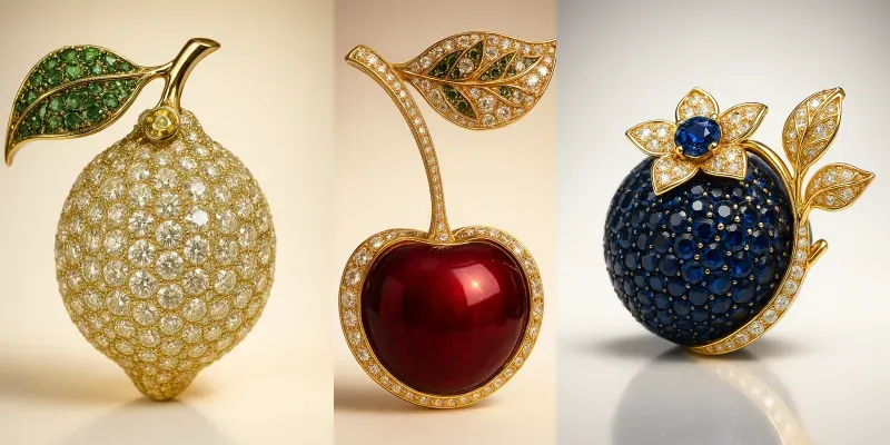 Luxury Fruit Jewelry Designs generated by undefined