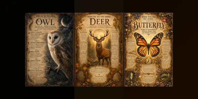 Mystical Animal Spirit Posters generated by undefined