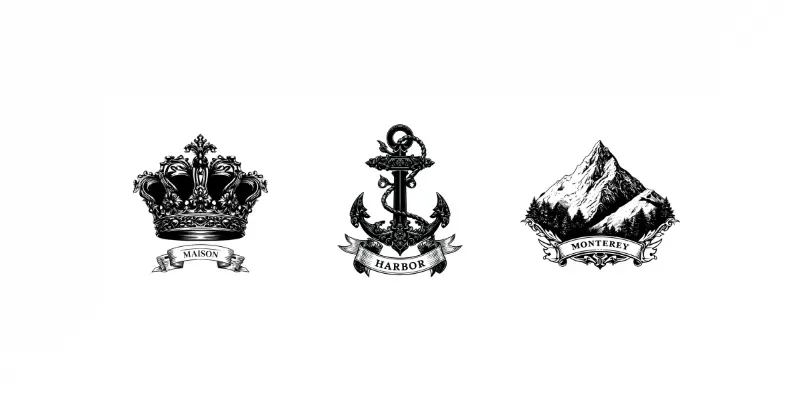 Vintage Ink Emblem Logos generated by undefined