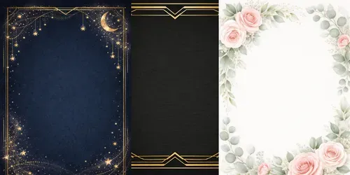 Blank Wedding Stationery Templates generated by chatgpt-image