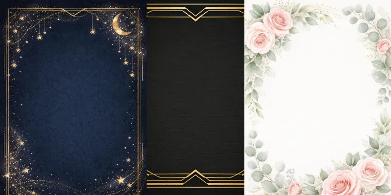 Blank Wedding Stationery Templates generated by undefined