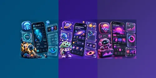 3D App UI Mockup Art generated by chatgpt-image