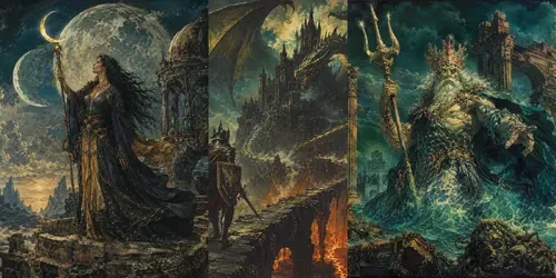 Dark Vintage Fantasy Covers generated by chatgpt-image