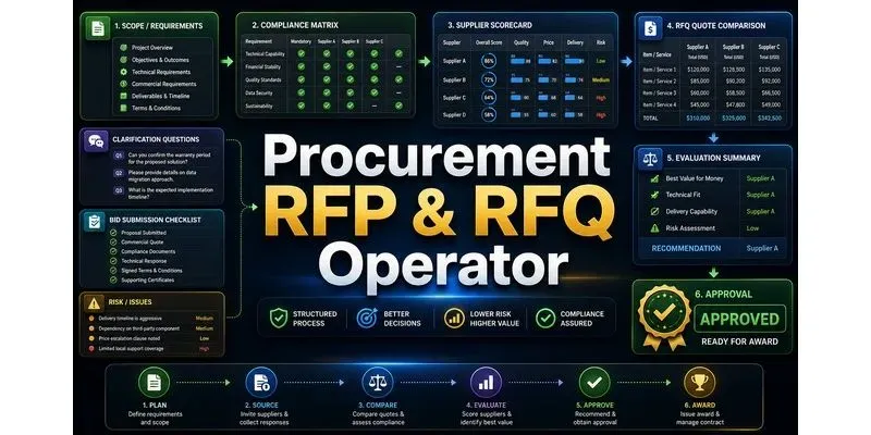 Procurement Rfp Rfq Operator generated by undefined