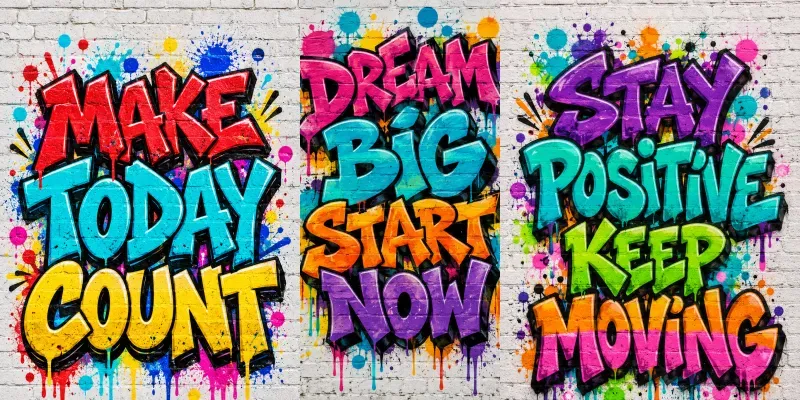 Graffiti Motivation Wall Art
