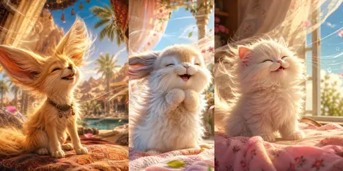 Fluffy Breeze 3D Animals generated by chatgpt-image