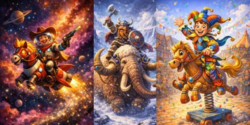 Whimsical Rider Storybooks generated by chatgpt-image