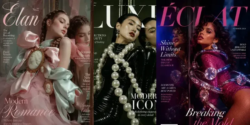 Surreal High Fashion Magazine Covers generated by undefined