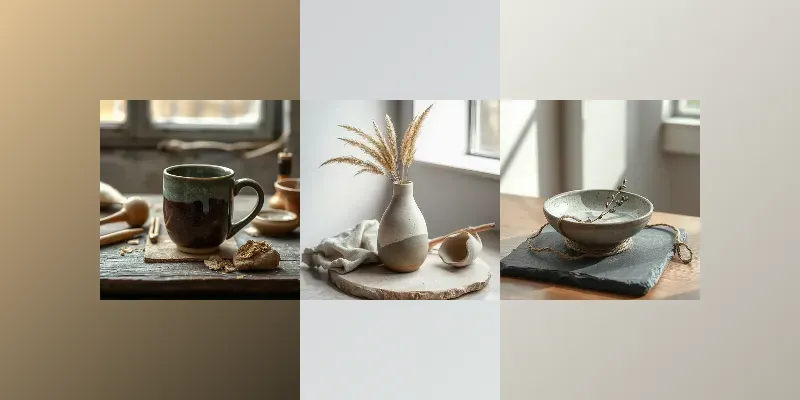 Product Mockup Ceramic Artisan Crafts generated by undefined