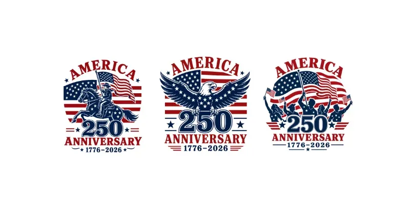 Vector Tshirt 250th Anniversary Americas generated by undefined