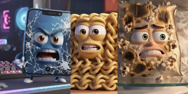 Pixar Talking Object Videos 8s generated by undefined